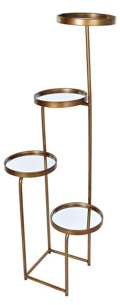 Shelves DKD Home Decor 4 Shelves Mirror Metal Copper (43 x 35 x 113 cm)