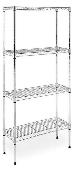 Shelves Confortime 4 levels Chromed (60 x 30 x 150 cm)