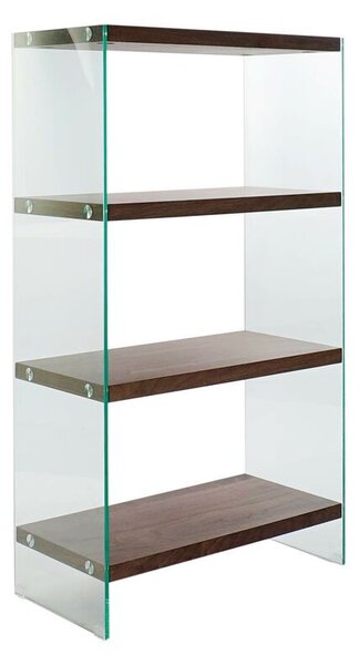 Shelves DKD Home Decor Dark brown Crystal Walnut MDF Wood 80 x 40 x 150 cm (1)