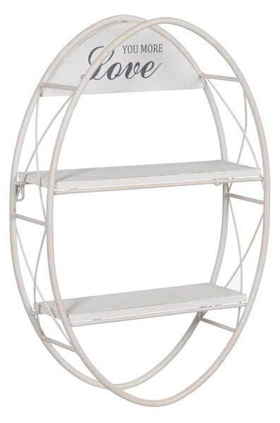 Shelves White Iron 40 x 13,5 x 60 cm