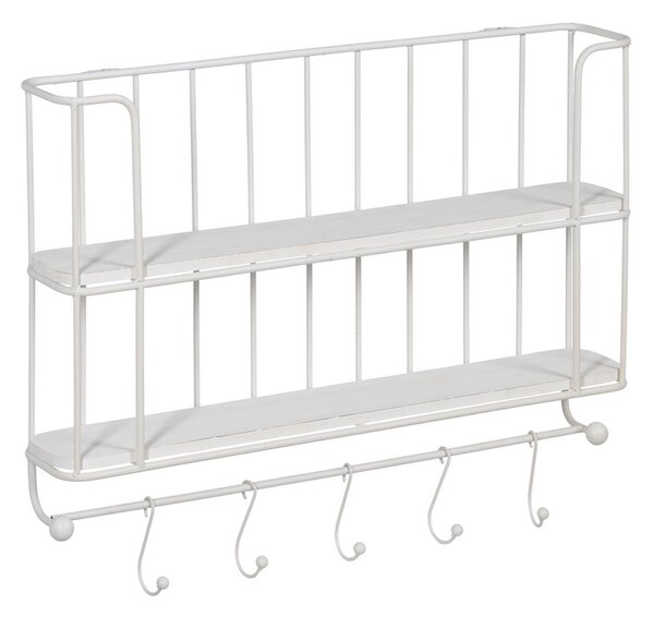 Shelves White Iron 66,5 x 14 x 44,5 cm