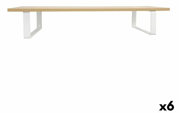 Shelve Confortime Light brown MDF Wood 80 x 23,5 x 1,5 cm (6 Units)