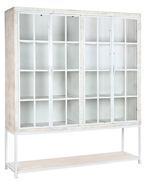 Shelves DKD Home Decor White Black Metal Mango wood 170 x 45 x 200 cm