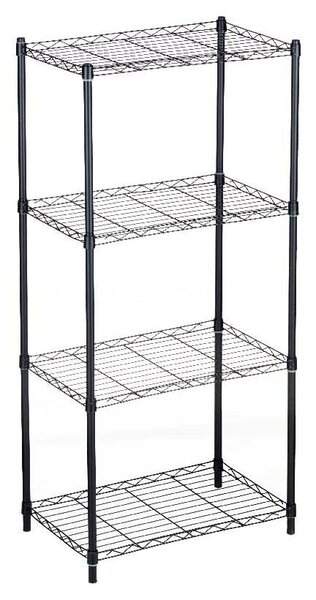 Shelves 56 x 35 x 120 cm Black Metal Plastic