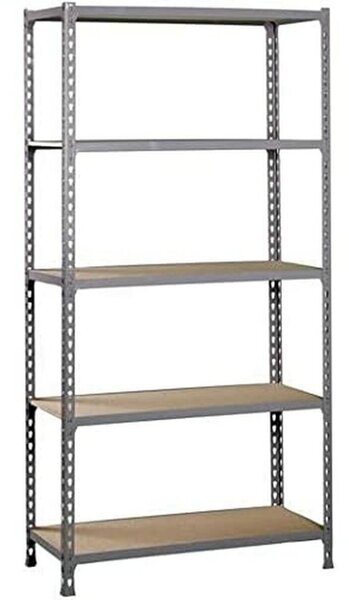 Shelves SimonRack Metal Wood Grey (180 x 80 x 40 cm)