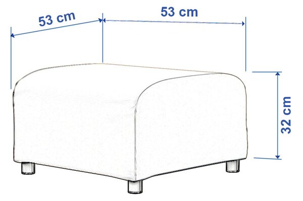 Klippan footstool cover