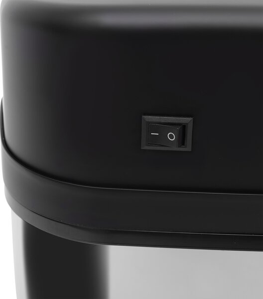 HOMCOM 20L LUXURY Automatic Sensor Dustbin Kitchen Waste Bin Rubbish Trashcan Auto Dustbin Stainless Steel with Bucket 33*25*42.5CM Aosom UK