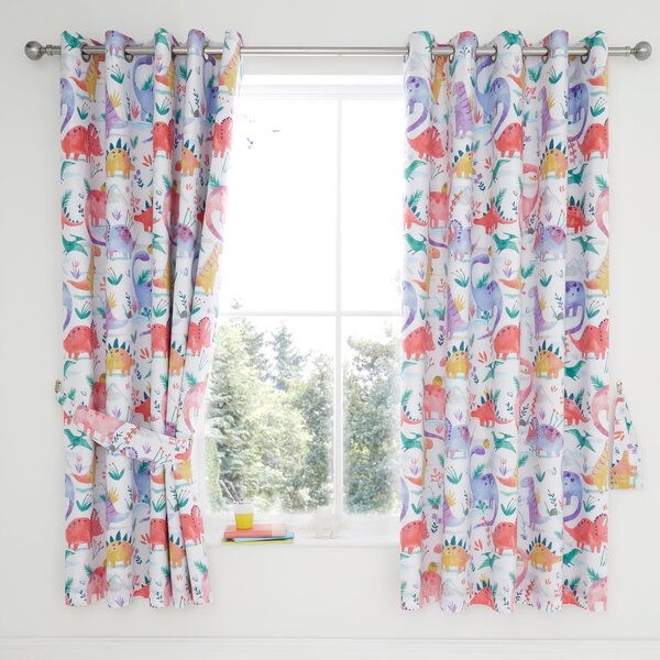 Dinosaur Thermal Blackout Eyelet Curtains