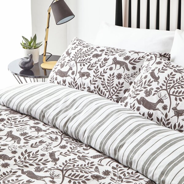 Furn. Skandi Woodland Duvet Cover and Pillowcase Set