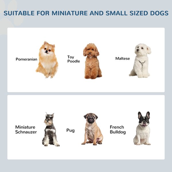 Pawhut Stainless Steel Pet Feeder, Durable & Easy to Clean, Ideal for Cats & Dogs, 43.7Lx24Wx15H cm, White Aosom UK