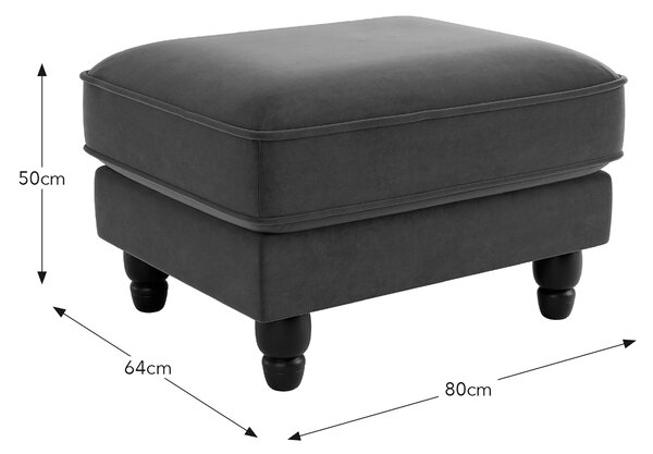 Beatrice Matte Velvet Footstool