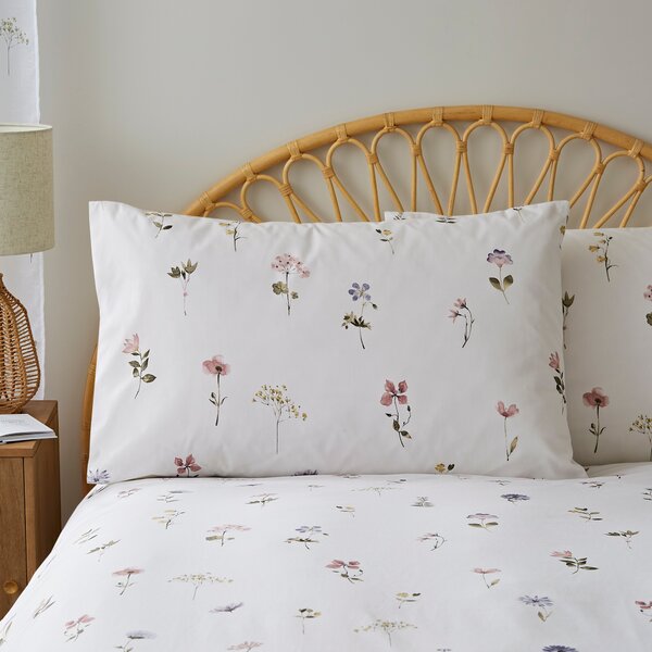 Pressed Floral Duvet Cover and Pillowcase Set