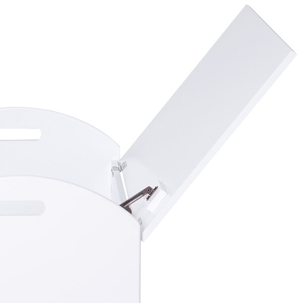 HOMCOM Children's Toy Storage Chest, MDF, Safety Hinge, Organiser for Kids Room, White Aosom UK