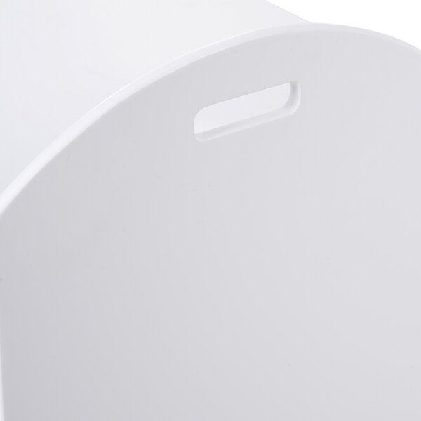 HOMCOM Children's Toy Storage Chest, MDF, Safety Hinge, Organiser for Kids Room, White Aosom UK