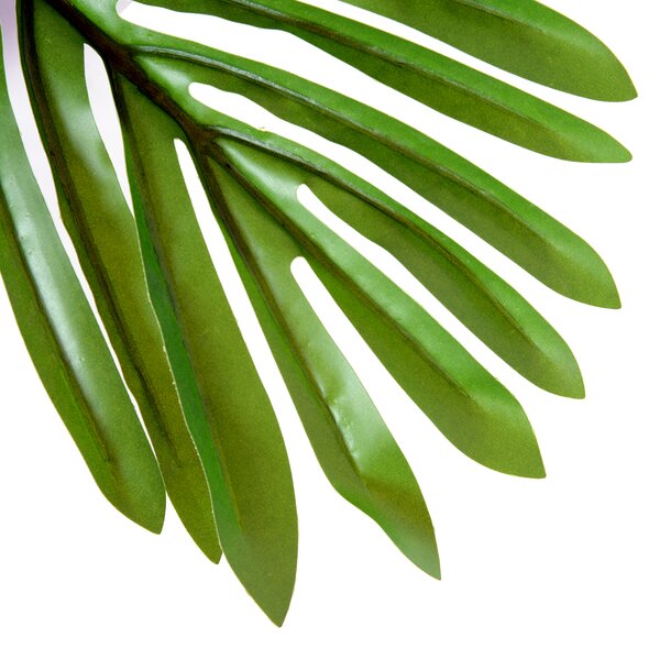 Outsunny 150cm(5ft) Artificial Palm Tree Decorative Indoor Faux Green Plant w/Leaves Home Décor Tropical Potted Home Office Aosom UK