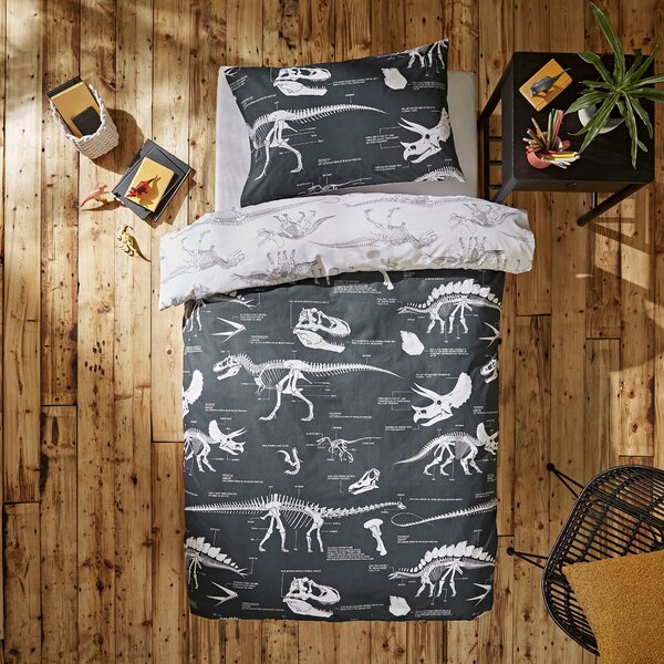 Fossil Forager 100% Cotton Duvet Cover and Pillowcase Set