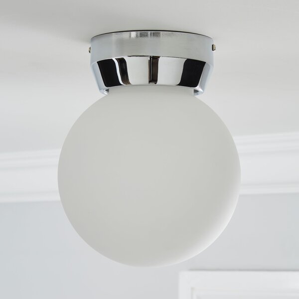 Harlow Frosted Glass Flush Ceiling Light