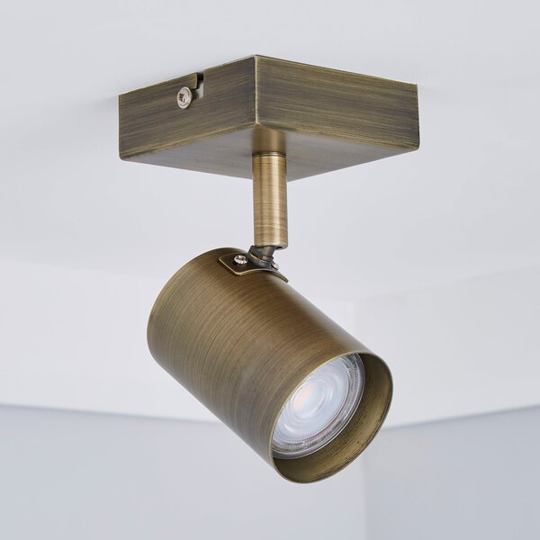 Newark Antique Bronze Semi Flush Spotlight