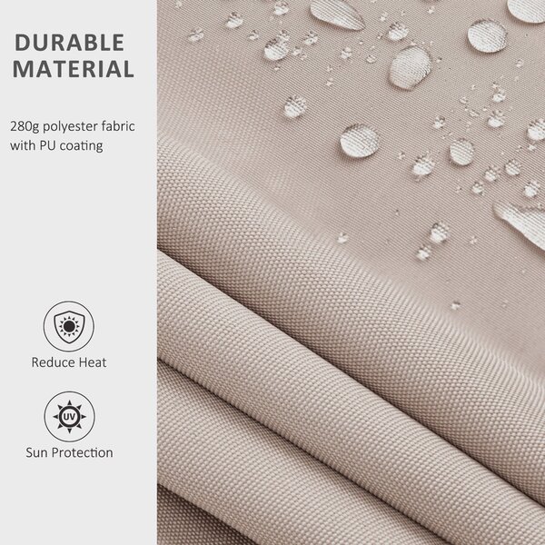 Outsunny 2.95Lx2.5M Retractable Manual/Electric Awning