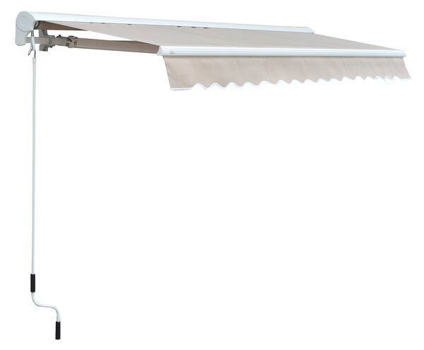 Outsunny 2.95Lx2.5M Retractable Manual/Electric Awning