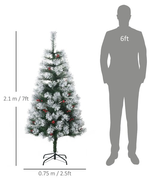 HOMCOM Christmas Tree, 150H cm-Green Aosom UK