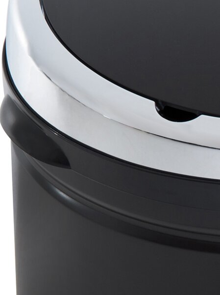 HOMCOM 50L Stainless Steel Sensor Trash Can W/ Bucket-Black