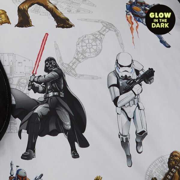 Star Wars Glow in the Dark Duvet Cover and Pillowcase Set