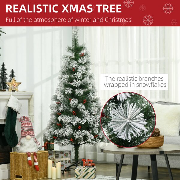 HOMCOM Christmas Tree, 150H cm-Green Aosom UK