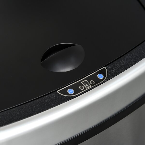 HOMCOM Stainless Steel Sensor Dustbin Automatic Touchless Rubbish Garbage Waste Bin 48L Aosom UK