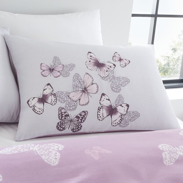 Catherine Lansfield Scatter Butterfly Heather Duvet Cover and Pillowcase Set