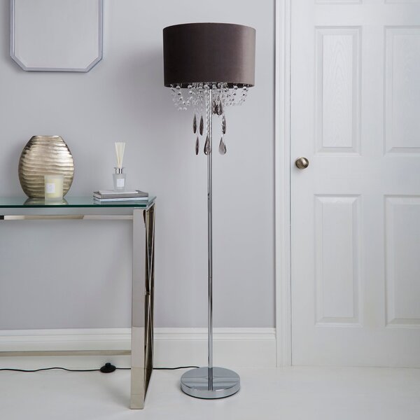 Halle French Velvet Jewel Floor Lamp