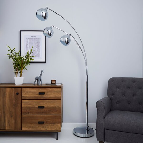 Herm 3 Arm Arc Floor Lamp