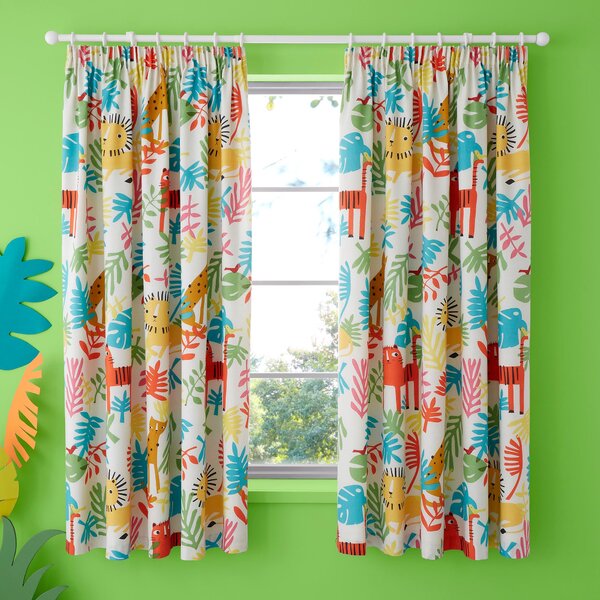 Cosatto Tiger Tropics Pencil Pleat Curtains