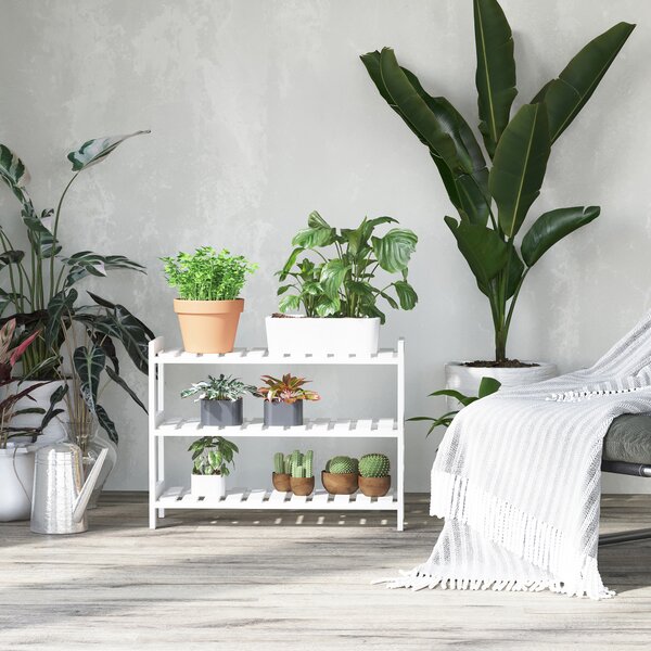 HOMCOM Shoe Sanctuary: 3-Tier Slatted Shoe Rack, Wooden Frame, Spacious and Hygienic Storage, 70L x 26W x 57.5H cm, White Aosom UK