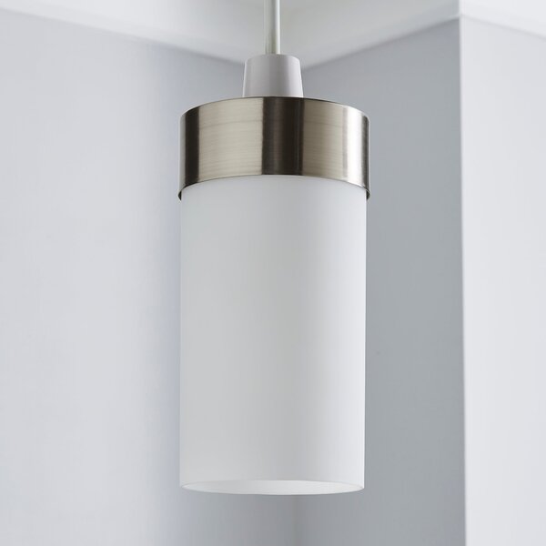 Ferris Satin Nickel Easy Fit Pendant Shade