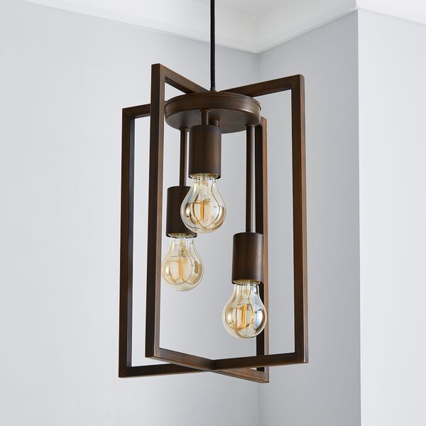 London Industrial 3 Light Pendant Light