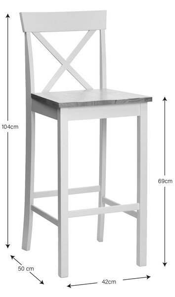 Salisbury Counter Height Bar Stool, Wood Grain