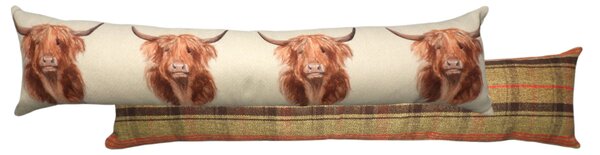 Hunter Highland Cow Draught Excluder Brown