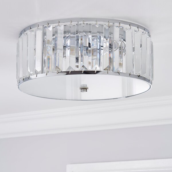 Tropez Bathroom Flush Ceiling Light