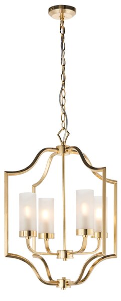 Vogue Edrea Brass 4 Light Ceiling Light