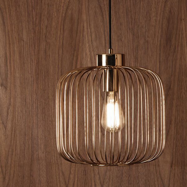 Pacific Lifestyle Dania 1 Light Pendant Ceiling Fitting Gold Gold