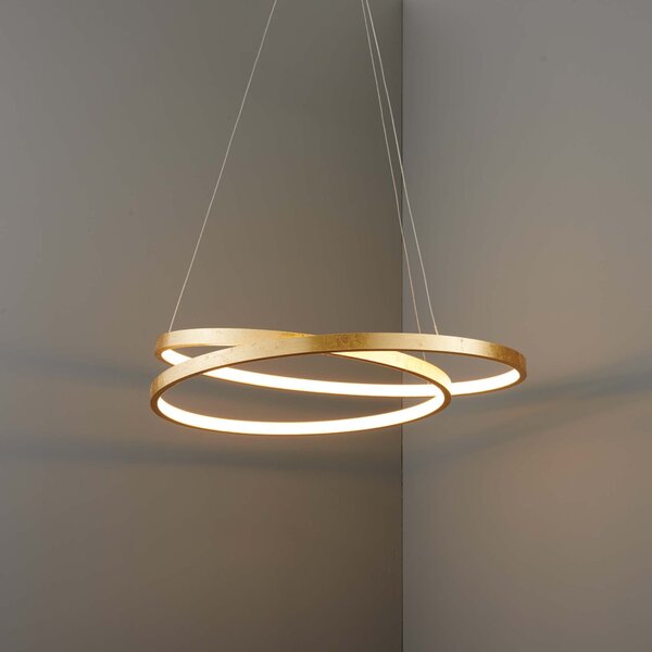 Vogue Scribble Integrated LED Gold Hoop Ceiling Light