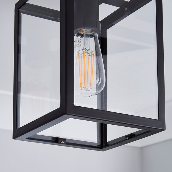 London Industrial Bathroom Flush Ceiling Light