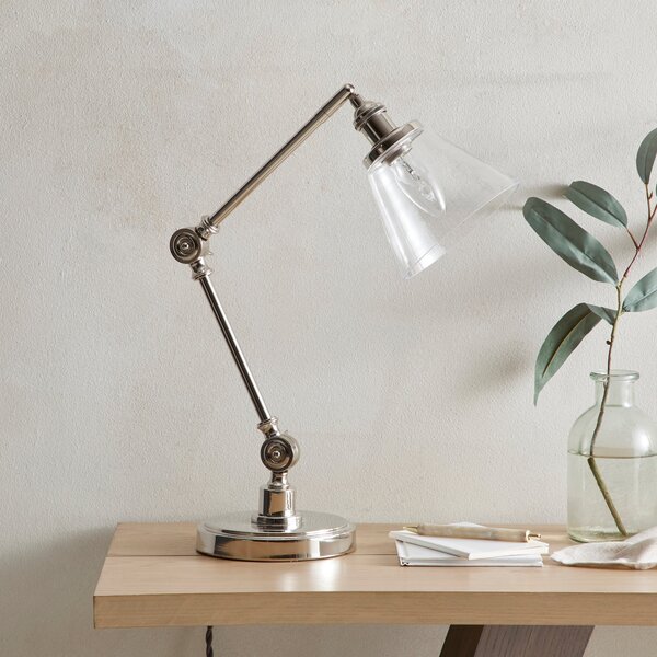 Dorma Purity Nickson Task Table Lamp