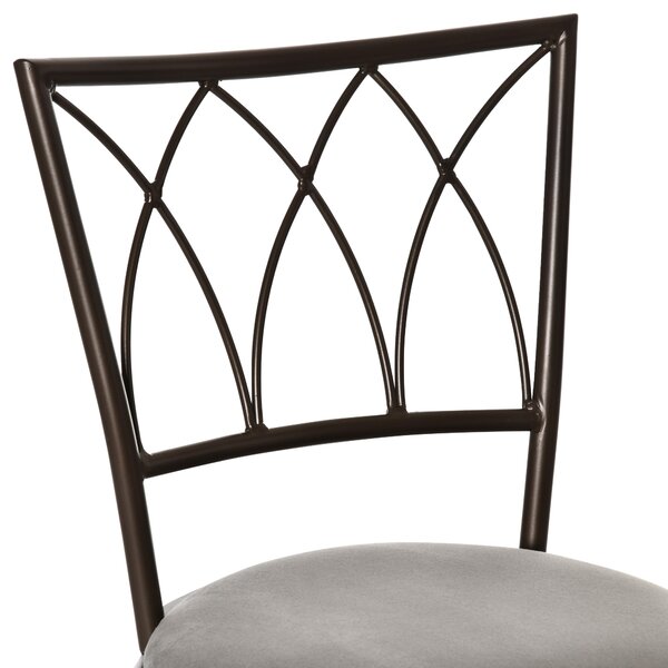 HOMCOM Set of 2 Bar Chairs Swivel Armless Upholstered Metal Frame Barstools with Backrest & Footrest, Counter Bar Stool. Bronze Aosom UK