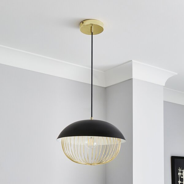 Emzo Black Pendant Light