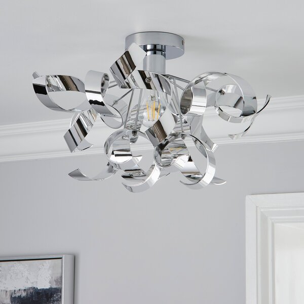 Iris Semi Flush Ceiling Light