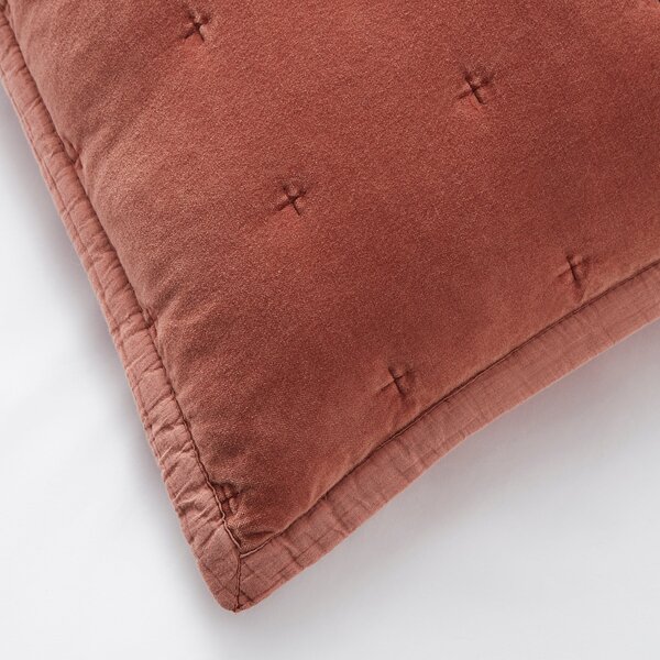 Dorma Adeena Terracotta Continental Pillowcase