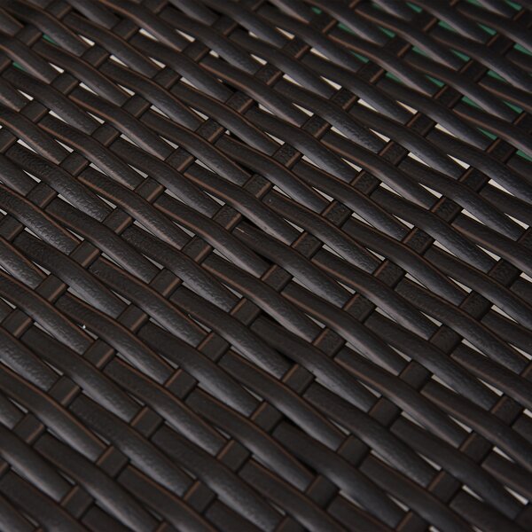 Outsunny Waterproof Rattan Armchair Duo: Deep Coffee Garden Patio Seating with Cushions Aosom UK