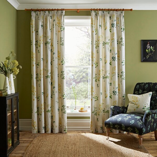 Natural History Museum Marsh Botanical Pencil Pleat Curtains